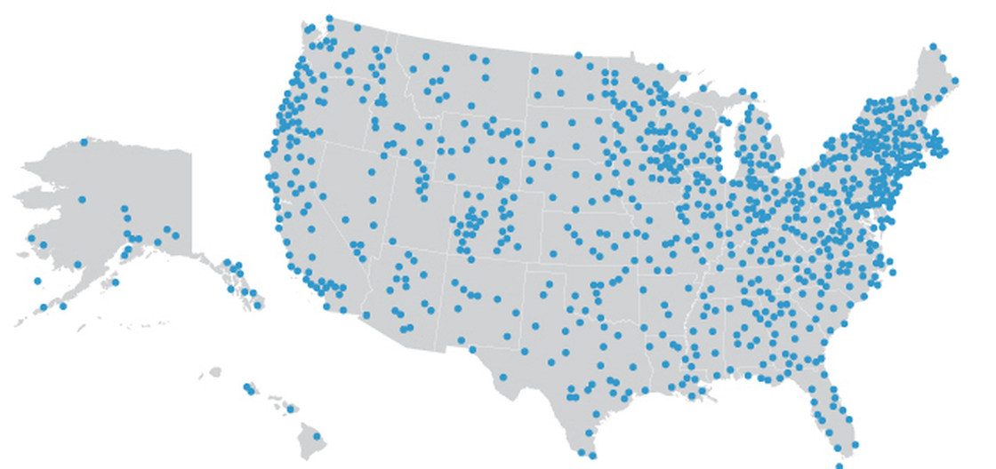 There are a total of 268 NPR Members operating 835 stations. In total there are 987 stations airing NPR programming.
