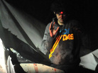 Boston bombings suspect Dzhokhar Tsarnaev emerges from a boat stored in a Watertown, Mass., backyard on April 19. The red dot of a police sharpshooter's laser sight can be seen on his forehead. This is among the images that Massachusetts State Police Sgt. Sean Murphy gave to Boston Magazine. Boston bombings suspect Dzhokhar Tsarnaev emerges from a boat stored in a Watertown, Mass., backyard on April 19. The red dot of a police sharpshooter's laser sight can be seen on his forehead. This is among the images that Massachusetts State Police Sgt. Sean Murphy gave to Boston Magazine.