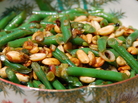 Green beans with peanuts and chile de arbol Green beans with peanuts and chile de arbol