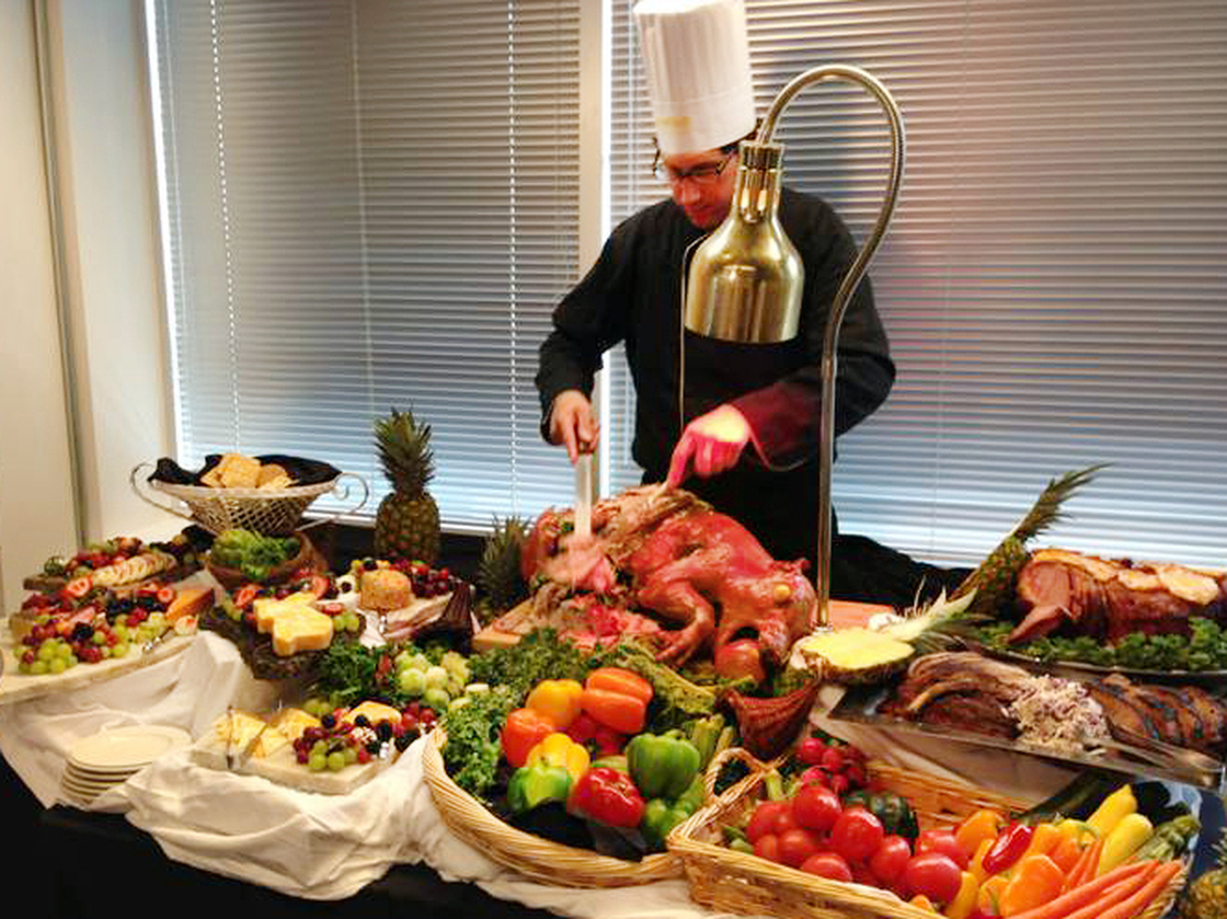 Ari Dvorin was hired in May as the first corporate chef at SpareFoot, a startup in Austin, Texas. Here, Dvorin cuts suckling pig for a mockumentary SpareFoot made. Ari Dvorin was hired in May as the first corporate chef at SpareFoot, a startup in Austin, Texas. Here, Dvorin cuts suckling pig for a mockumentary SpareFoot made.