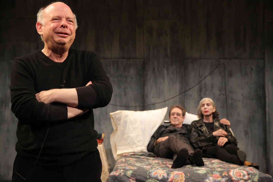 Wallace Shawn (from left), Larry Pine and Deborah Eisenberg make up the cast of The Designated Mourner. Written by Shawn and directed by Andre Gregory, the Public Theater show is a product of one of the longest collaborations in the history of the American theater. Wallace Shawn (from left), Larry Pine and Deborah Eisenberg make up the cast of The Designated Mourner. Written by Shawn and directed by Andre Gregory, the Public Theater show is a product of one of the longest collaborations in the history of the American theater.