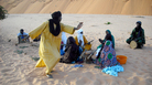 The musicians of Etran Finatawa come from the Tuareg and Wodaabe tribes, two nomadic groups who have historically been rivals. The musicians of Etran Finatawa come from the Tuareg and Wodaabe tribes, two nomadic groups who have historically been rivals.