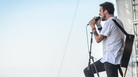 Frank Turner performs at the 2013 Newport Folk Festival. Frank Turner performs at the 2013 Newport Folk Festival.