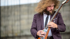 Jim James performs at the 2013 Newport Folk Festival. Jim James performs at the 2013 Newport Folk Festival.