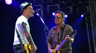 Brian Fallon of The Gaslight Anthem (left) performing with Bruce Springsteen in London in 2009. Brian Fallon of The Gaslight Anthem (left) performing with Bruce Springsteen in London in 2009.