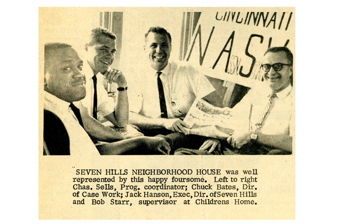 A newspaper clipping from The Cincinnati Herald on Sept. 14, 1963, included a picture of Jack Hansan and other members of the Cincinnati delegation.