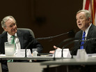Sen. Tom Harkin (D-Iowa) listens as Sen. Dick Durbin (D-Ill.) speaks at a forum on immigration in Ames, Iowa, on Friday. Sen. Tom Harkin (D-Iowa) listens as Sen. Dick Durbin (D-Ill.) speaks at a forum on immigration in Ames, Iowa, on Friday.