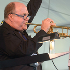The Ray Anderson Pocket Brass Band performs at the 2013 Newport Jazz Festival. The Ray Anderson Pocket Brass Band performs at the 2013 Newport Jazz Festival.