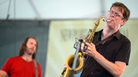 The Donny McCaslin Group performs at the 2013 Newport Jazz Festival. The Donny McCaslin Group performs at the 2013 Newport Jazz Festival.