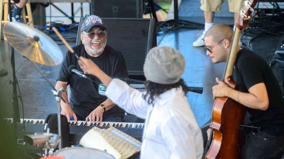 Eddie Palmieri Salsa Orchestra performs at the 2013 Newport Jazz Festival. Eddie Palmieri Salsa Orchestra performs at the 2013 Newport Jazz Festival.