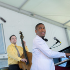 Jon Batiste and Stay Human perform at the 2013 Newport Jazz Festival. Jon Batiste and Stay Human perform at the 2013 Newport Jazz Festival.