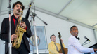 Jon Batiste and Stay Human perform at the 2013 Newport Jazz Festival. Jon Batiste and Stay Human perform at the 2013 Newport Jazz Festival.