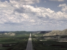 A highway that runs from Scenic, S.D. towards the Pine Ridge Indian Reservation. A highway that runs from Scenic, S.D. towards the Pine Ridge Indian Reservation.