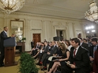 President Obama sought to address concerns over NSA surveillance measures at a White House news conference on Friday. President Obama sought to address concerns over NSA surveillance measures at a White House news conference on Friday.