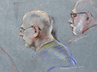 A courtroom sketch of James "Whitey" Bulger (left) and defense attorney J.W. Carney, Jr. A courtroom sketch of James "Whitey" Bulger (left) and defense attorney J.W. Carney, Jr.