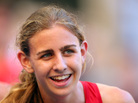 Mary Cain of the United States competes in the Women's 1500 metres heats during Day Two of the 14th IAAF World Athletics Championships Moscow. Mary Cain of the United States competes in the Women's 1500 metres heats during Day Two of the 14th IAAF World Athletics Championships Moscow.