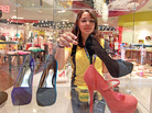 Camila DeSouza, a 17-year-old Brazilian, shops for shoes at a mall in Sunrise, Fla., on July 16, 2012. During their winter, Brazilians flock to the U.S., mainly to shop. Even with the cost of airfare figured in, many products are far cheaper in the U.S. than in Brazil. Camila DeSouza, a 17-year-old Brazilian, shops for shoes at a mall in Sunrise, Fla., on July 16, 2012. During their winter, Brazilians flock to the U.S., mainly to shop. Even with the cost of airfare figured in, many products are far cheaper in the U.S. than in Brazil.