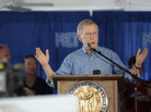 Sen. Mitch McConnell, R-Ky., speaks during the 133rd Annual Fancy Farm Picnic in Fancy Farm, Ky., on Aug. 3. McConnell said this week that using a big spending bill to defund Obamacare is not the way to go. Sen. Mitch McConnell, R-Ky., speaks during the 133rd Annual Fancy Farm Picnic in Fancy Farm, Ky., on Aug. 3. McConnell said this week that using a big spending bill to defund Obamacare is not the way to go.