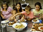At the Te'amim — or Tastes — cooking camp in Jerusalem, kids learn how to make kubbeh hamusta, a popular regional dumpling from Kurdistan. At the Te'amim — or Tastes — cooking camp in Jerusalem, kids learn how to make kubbeh hamusta, a popular regional dumpling from Kurdistan.