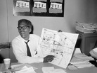 Activist Bayard Rustin points to a map during a press conference four days ahead of the March on Washington in August 1963. Activist Bayard Rustin points to a map during a press conference four days ahead of the March on Washington in August 1963.