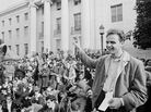 Mario Savio, shown here at a victory rally in UC Berkeley's Sproul Plaza on Dec. 9, 1964, was the face of the free speech movement. Mario Savio, shown here at a victory rally in UC Berkeley's Sproul Plaza on Dec. 9, 1964, was the face of the free speech movement.