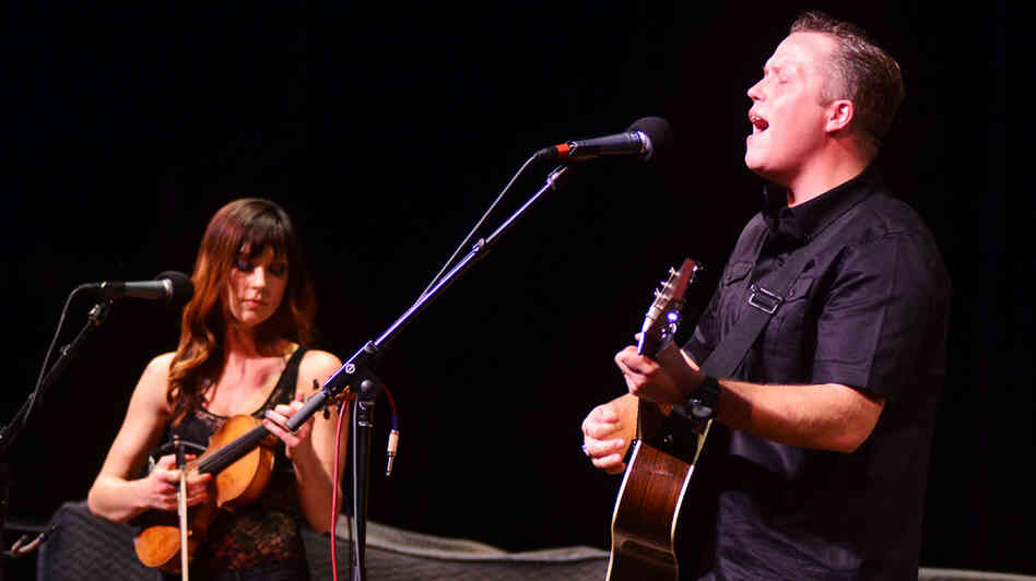 Amanda Shires and Jason Isbell perform on Mountain Stage. Amanda Shires and Jason Isbell perform on Mountain Stage.