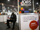 The scene at a career fair held by the National Urban League last month in Philadelphia. The scene at a career fair held by the National Urban League last month in Philadelphia.
