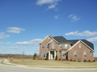 A luxury home in an unfinished subdivision A luxury home in an unfinished subdivision