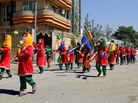 Students at the Afghan Mobile Mini Circus for Children participate in the juggling parade on the streets of Kabul before Afghanistan's eighth annual national juggling championship last week. Students at the Afghan Mobile Mini Circus for Children participate in the juggling parade on the streets of Kabul before Afghanistan's eighth annual national juggling championship last week.