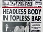 The New York Post's famous April 1983 headline. The New York Post's famous April 1983 headline.