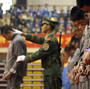 Chinese police show a group of convicts at a sentencing rally in the city of Wenzhou on April 7, 2004. Eleven prisoners were later executed for various crimes. Since then, the number of executions in China has significantly declined.