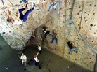The climbing wall at Miami University in Oxford, Ohio. Such amenities have been cited as evidence of wasteful spending on college campuses. The climbing wall at Miami University in Oxford, Ohio. Such amenities have been cited as evidence of wasteful spending on college campuses.