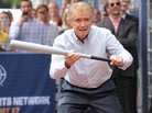 Television personality Regis Philbin participates in a Fox Sports 1 press event to launch the new show Crowd Goes W!ld. Television personality Regis Philbin participates in a Fox Sports 1 press event to launch the new show Crowd Goes W!ld.