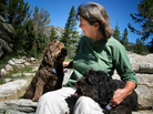 Judith Curry with her dogs, Rosie (left) and Bruno, in the mountains near Lake Tahoe. The climatologist focuses on the uncertainties of climate change far more than on the consensus of climate scientists. Judith Curry with her dogs, Rosie (left) and Bruno, in the mountains near Lake Tahoe. The climatologist focuses on the uncertainties of climate change far more than on the consensus of climate scientists.