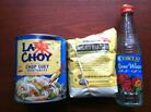 Chop suey veggies, garbanzo bean flour and the rose water Chop suey veggies, garbanzo bean flour and the rose water