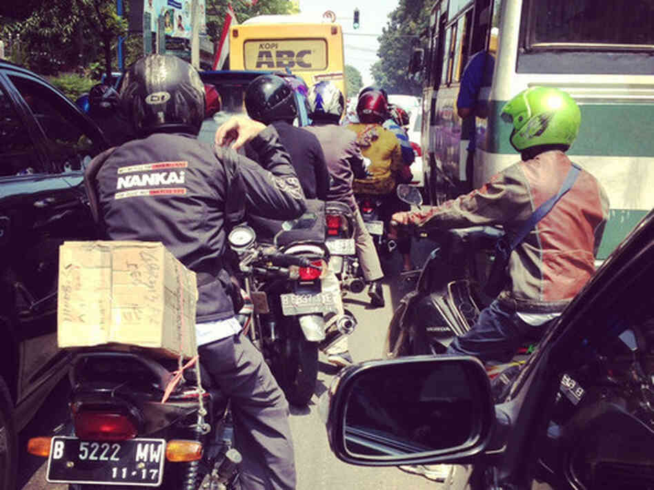 The first thing everyone tells you about Jakarta is don't expect to get anywhere on time. This is the largest city in the world without a mass transit system. The roads are gridlocked all day long. Even the bikes don't move. The first thing everyone tells you about Jakarta is don't expect to get anywhere on time. This is the largest city in the world without a mass transit system. The roads are gridlocked all day long. Even the bikes don't move.