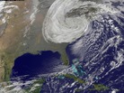 A satellite image provided by NASA shows Hurricane Sandy on Oct. 30. Forecasters underestimated the intensity of the Atlantic hurricane season last year. A satellite image provided by NASA shows Hurricane Sandy on Oct. 30. Forecasters underestimated the intensity of the Atlantic hurricane season last year.