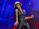 Patina Miller portrays Leading Player in the Broadway revival of Pippin. Patina Miller portrays Leading Player in the Broadway revival of Pippin.