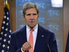 Secretary of State John Kerry speaks on Syria at the State Department in Washington, D.C, on Monday. Secretary of State John Kerry speaks on Syria at the State Department in Washington, D.C, on Monday.