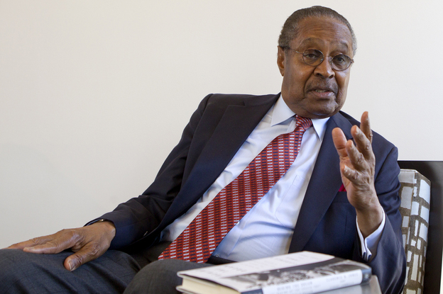Clarence B. Jones this month in Palo Alto, Calif. As Martin Luther King Jr.'s attorney and adviser, Jones contributed to many of King's speeches, including his famous speech at the March on Washington in 1963. (Image credit: Reuters/Landov)