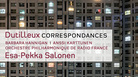 The album cover for Dutilleux' Correspondances and other works, which won the Contemporary prize at the 2013 Gramophone Awards. The album cover for Dutilleux' Correspondances and other works, which won the Contemporary prize at the 2013 Gramophone Awards.
