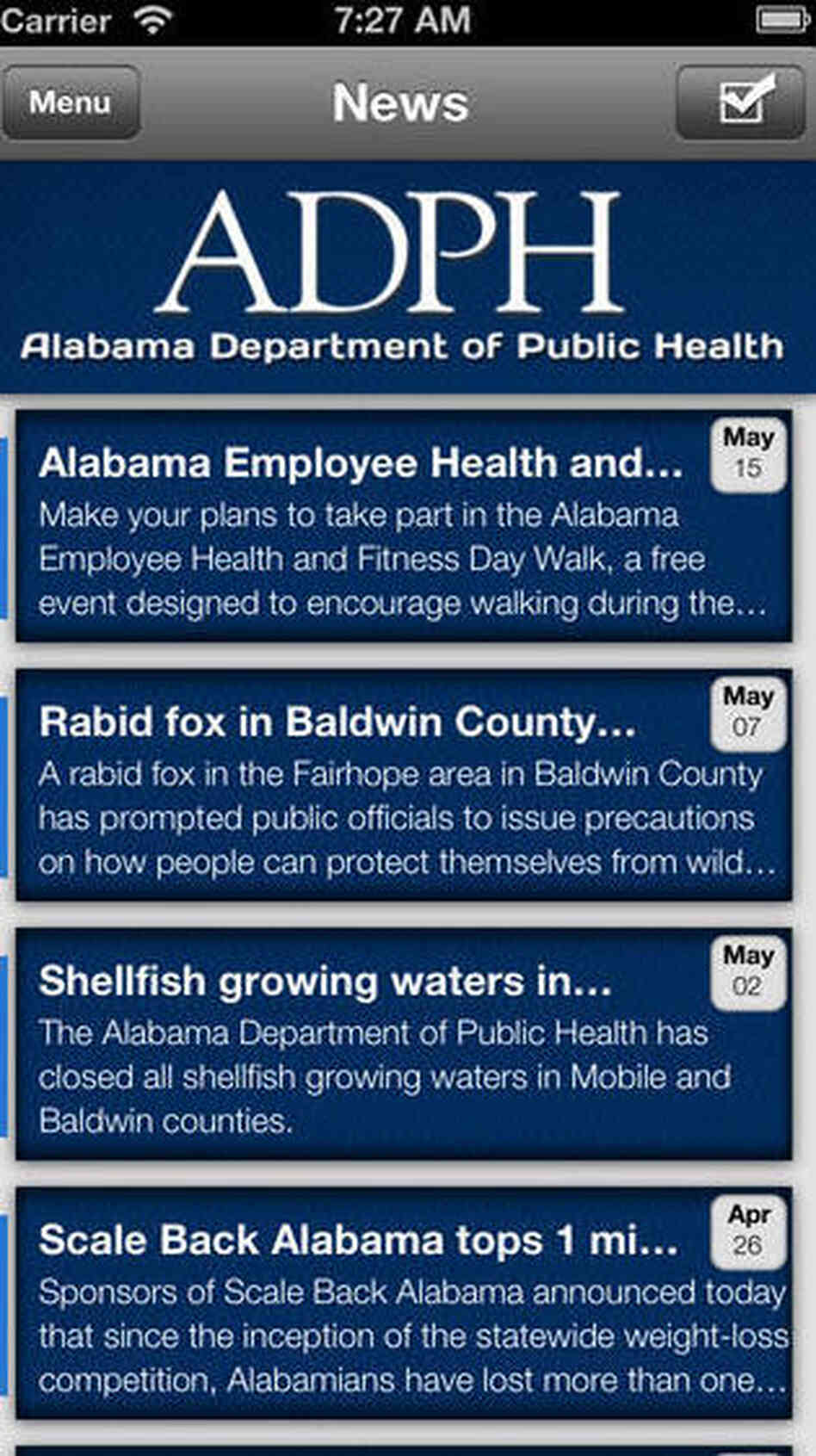 Alabama health news, beamed to your phone. Alabama health news, beamed to your phone.