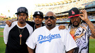 Goodie Mob (from left to right, Big Gipp, T-Mo, Cee Lo Green and Khujo) at a Dodgers game the day the group's first album in 14 years was released. Goodie Mob (from left to right, Big Gipp, T-Mo, Cee Lo Green and Khujo) at a Dodgers game the day the group's first album in 14 years was released.