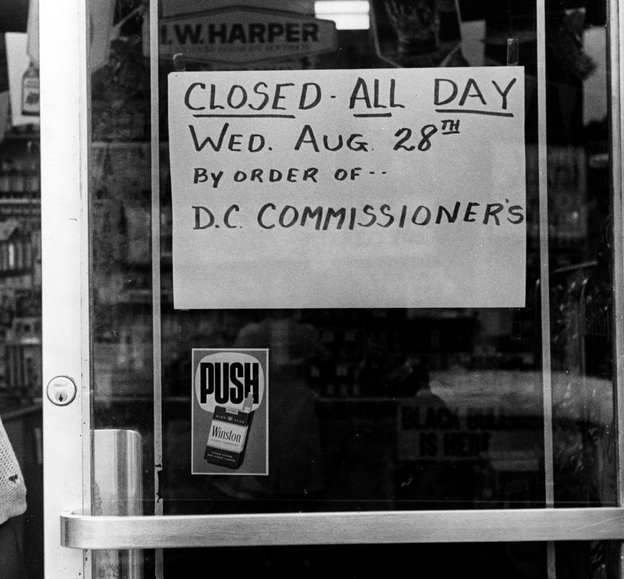 All Washington, D.C., liquor stores were closed on Aug. 28, 1963. While Maury Landsman's parents, who owned a liquor store, stayed home that day, he was determined to participate in the march. (Image credit: The Washington Post/Getty Images)