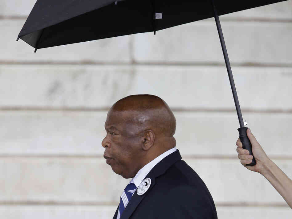 Rep. John Lewis (D-Ga.) is the only person who spoke at the 1963 march who is alive today. Rep. John Lewis (D-Ga.) is the only person who spoke at the 1963 march who is alive today.