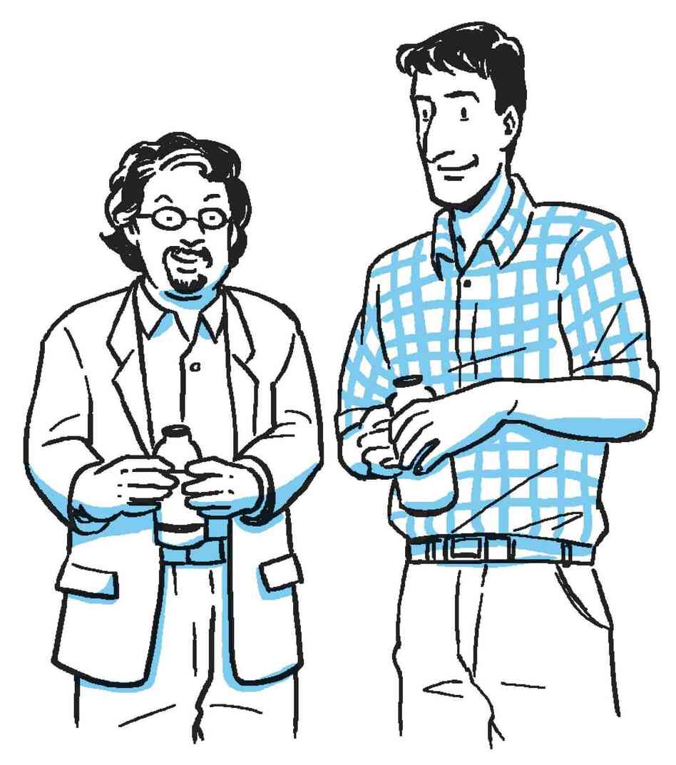 Barry Nalebuff (left) and Seth Goldman cofounded Honest Tea in 1997. Goldman is the company's TeaEO. Nalebuff is a professor at Yale School of Management. Barry Nalebuff (left) and Seth Goldman cofounded Honest Tea in 1997. Goldman is the company's TeaEO. Nalebuff is a professor at Yale School of Management.