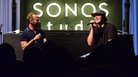 KCRW music director Jason Bentley and EDM producer Pretty Lights participate in a Q&A session with fans at Sonos Studio in Los Angeles, California. KCRW music director Jason Bentley and EDM producer Pretty Lights participate in a Q&A session with fans at Sonos Studio in Los Angeles, California.