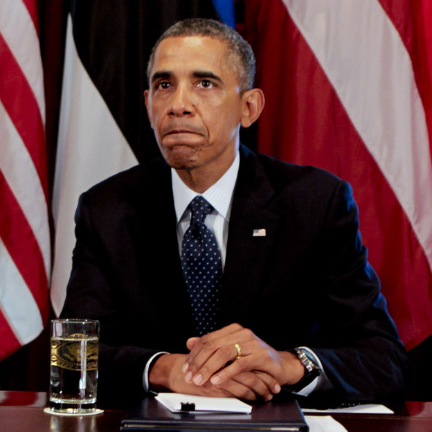 President Obama discusses the situation in Syria on Friday from the White House Cabinet Room. (Image credit: Getty Images)