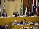 Arab League Secretary General Nabil Al Arabi (L) and Egypt Foreign Affairs minister Nabil Fahmi (C) head a meeting of the Arab League at the body's Cairo headquarters on Sunday. Arab League Secretary General Nabil Al Arabi (L) and Egypt Foreign Affairs minister Nabil Fahmi (C) head a meeting of the Arab League at the body's Cairo headquarters on Sunday.