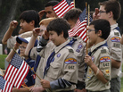 Boy Scouts attend a Memorial Day event in Los Angeles in May. A bill under consideration by the California Legislature would take away the tax-exempt status of the Boy Scouts of America. Boy Scouts attend a Memorial Day event in Los Angeles in May. A bill under consideration by the California Legislature would take away the tax-exempt status of the Boy Scouts of America.